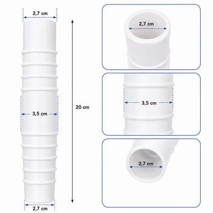 Slangereduktion til Pool 32-38 mm Hvid