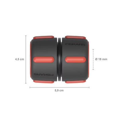 Slangesamler 3/4" Sort