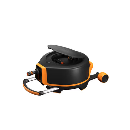 Slangevogn XL 20 m Sort med Hjul