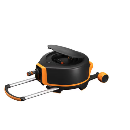 Slangevogn XL 20 m Sort med Hjul