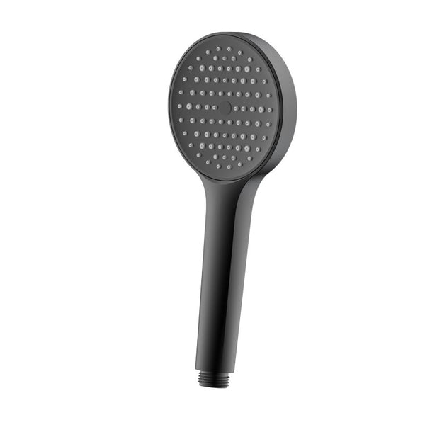 Brusehoved Maza Rund Sort ABS 100 mm