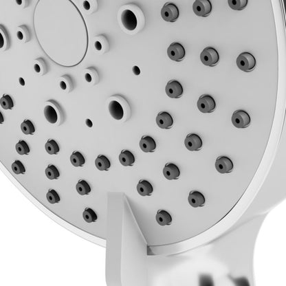 3-Funktions Brusehoved Rund 103 mm Krom ABS