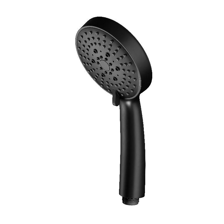 GoodHome Tummel 3‑funktioners sort bruserhoved