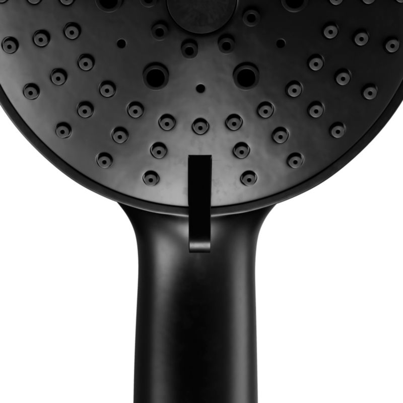 GoodHome Tummel 3‑funktioners sort bruserhoved