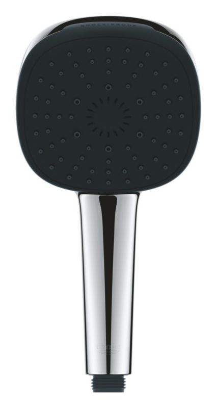 Brusebatteri 3-Funktion 110 mm Kvadratisk Krom