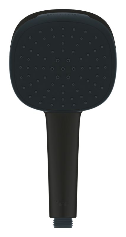 Brusehoved 2-Funktion Sort 20 cm 4067393016571