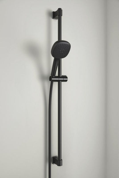 Brusehoved 2-Funktion Sort 20 cm 4067393016571
