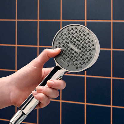 Brusehoved 2-Jet Vandboost 9,4 cm Krom Rundt