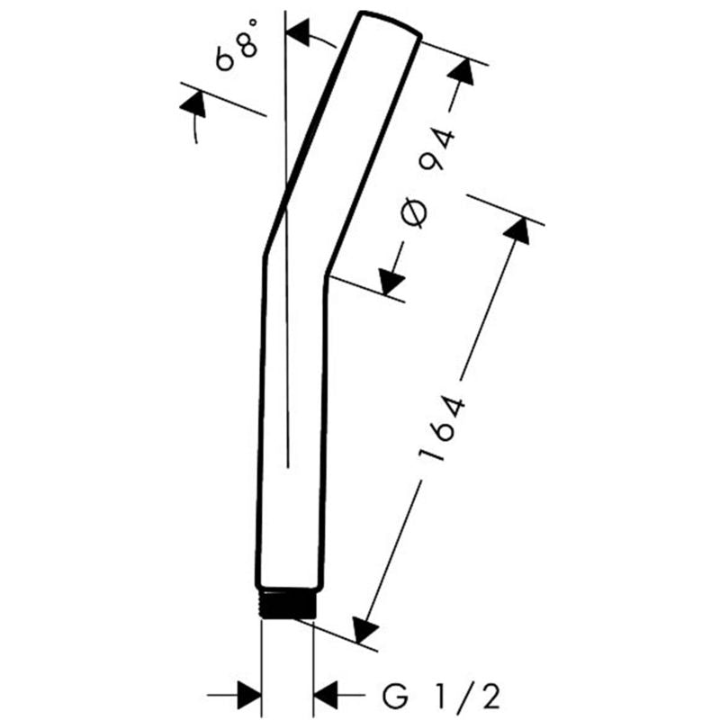 Brusehoved 2-Jet Vandboost 9,4 cm Krom Rundt