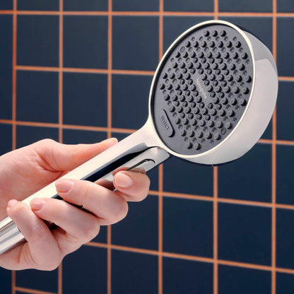 Brusehoved 2-Jet Vandboost 9,4 cm Krom Rundt