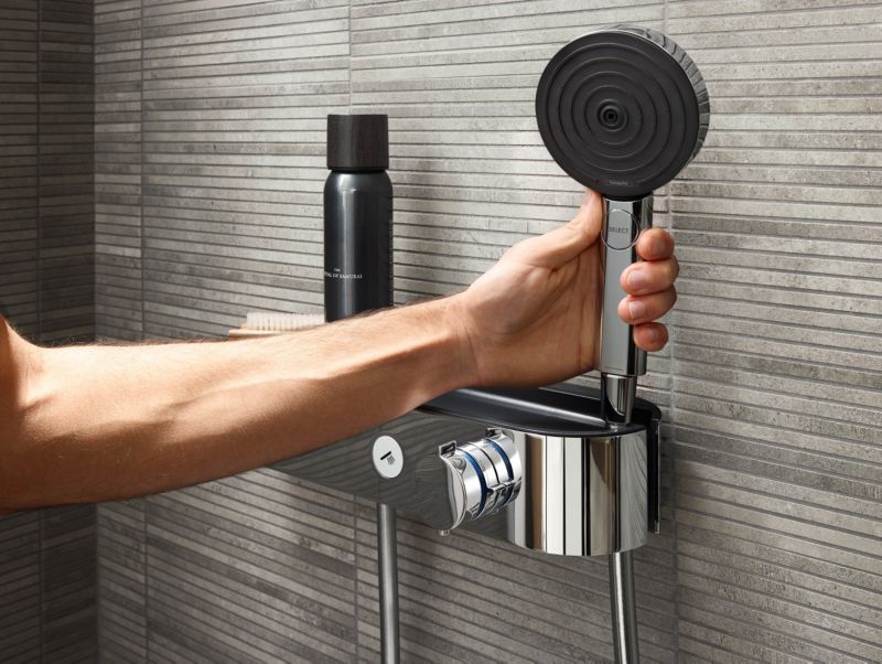 Hansgrohe Pulsify Select S 3‑funktioners bruserhåndtag