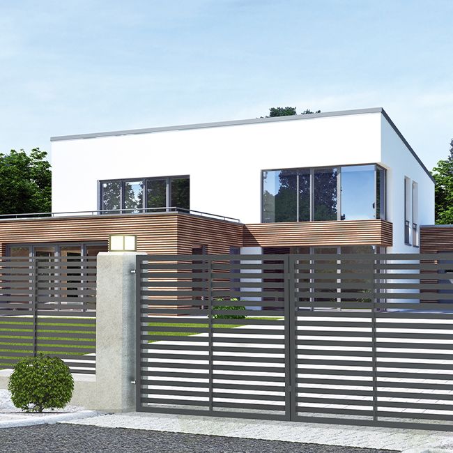 Polbram Steel Group Brava portstolpe 10 x 10 x 220 cm galvaniseret antracit