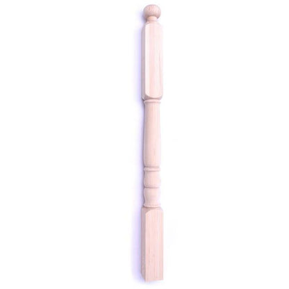Fyrretræsbaluster Kornik mønster nr. 7 75 x 75 x 1150 mm
