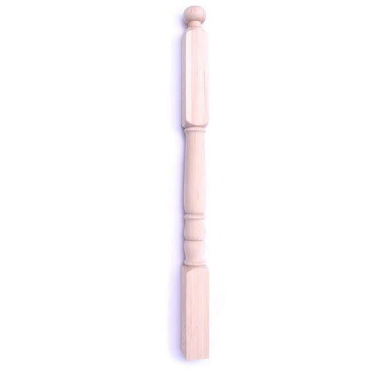 Fyrretræsbaluster Kornik mønster nr. 7 75 x 75 x 1150 mm