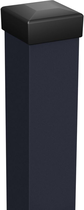 Søjle uden huller 7 x 7 x 215 cm galvaniseret antracit