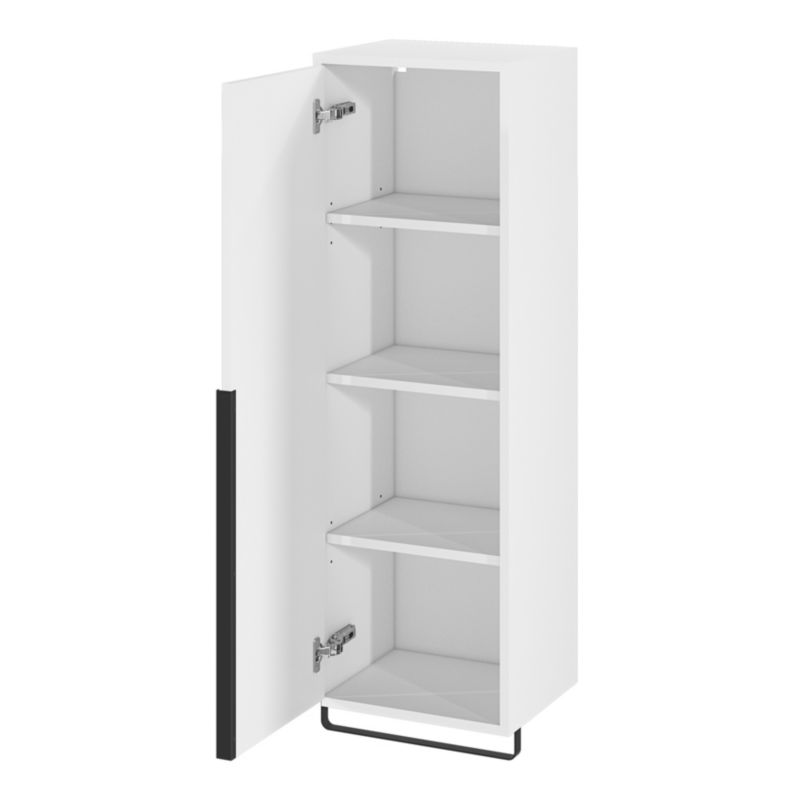GoodHome Maza højskab 115 x 36 x 30 cm hvid