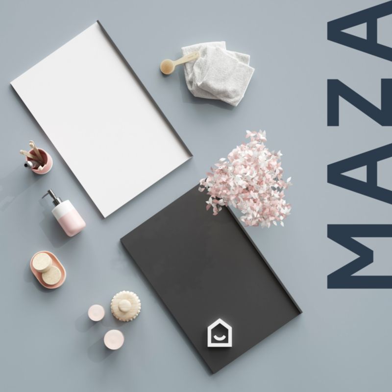 GoodHome Maza badeværelsesskab 115 x 36 x 30 cm mat-sort
