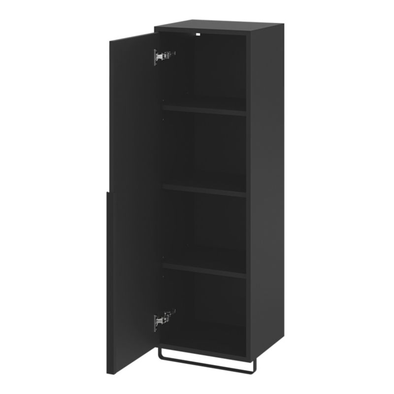 GoodHome Maza badeværelsesskab 115 x 36 x 30 cm mat-sort