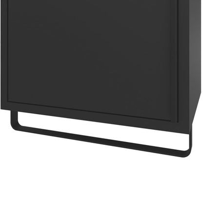 GoodHome Maza badeværelsesskab 115 x 36 x 30 cm mat-sort