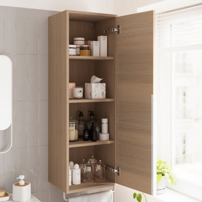 GoodHome Maza badeværelsesskab 115 x 36 x 30 cm i egetræ