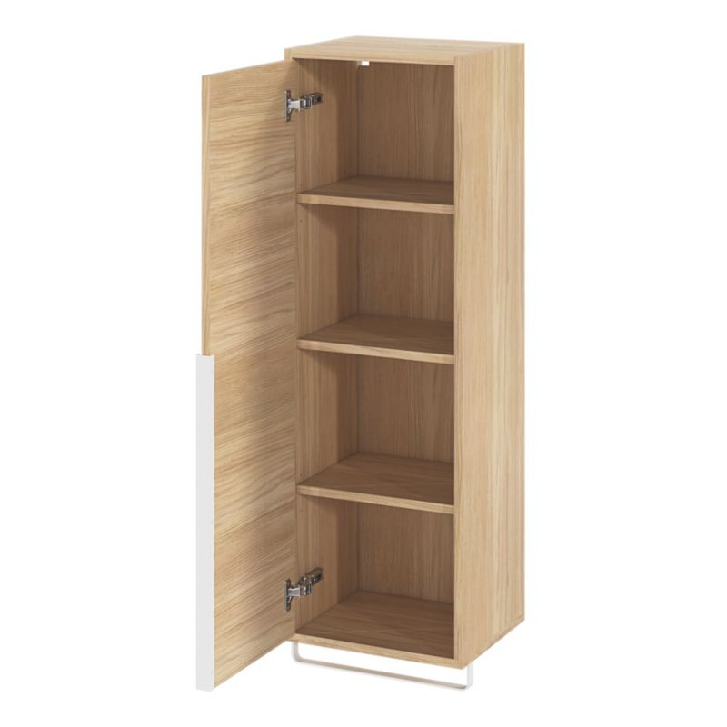 GoodHome Maza badeværelsesskab 115 x 36 x 30 cm i egetræ