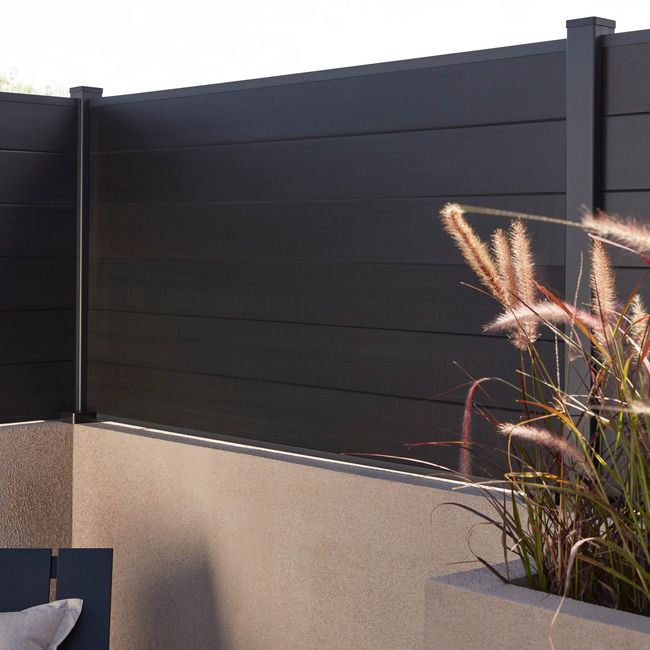 GoodHome Neva aluminiumsstolpe 95 cm antracit