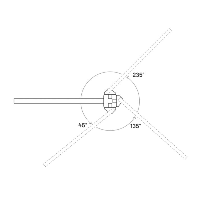 GoodHome Neva hjørnestolpe 7 x 7,5 x 4,38 cm