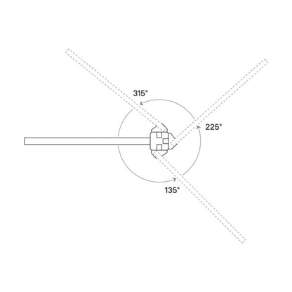GoodHome Neva hjørnestolpe 7 x 7,5 x 4,38 cm