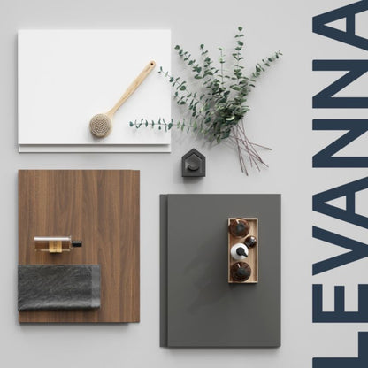 Badeværelsesskab Levanna 40x36x160 cm Valnød