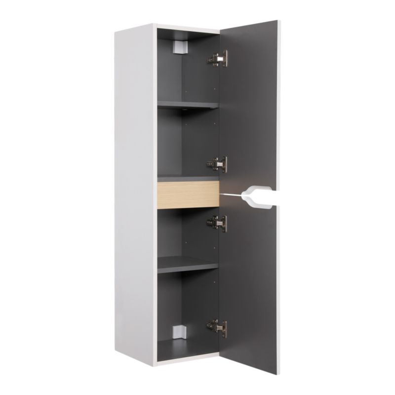 Badeværelsesskab Tolima 30x30x120 cm Hvid | 5063022736192