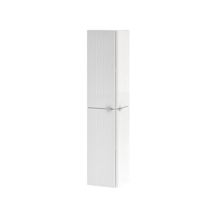 Hjørneskab Listrado 30x30x140 cm Hvid