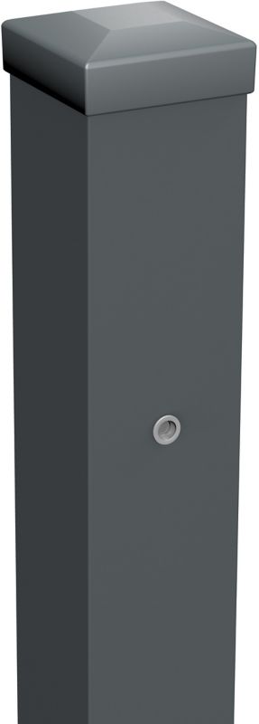 Galvaniseret stolpe 10 x 10 x 220 cm RAL 7016