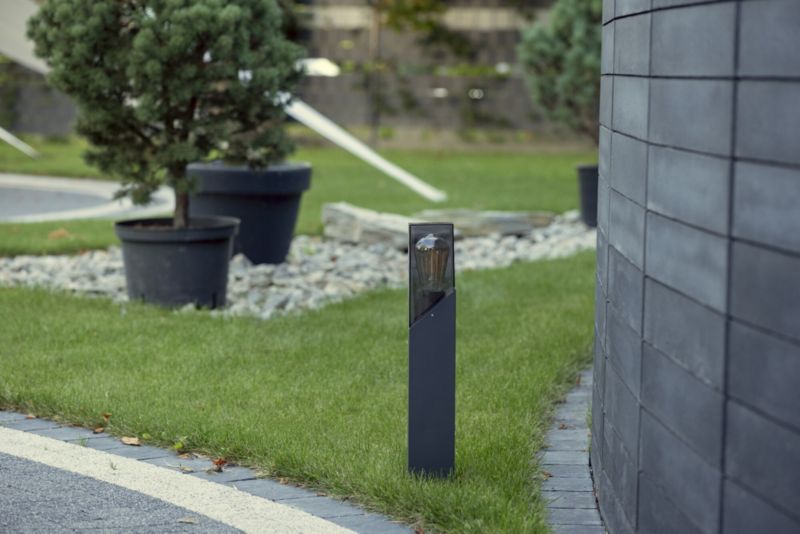 Søjle Laven 1xE27 IP44 50 cm Grå