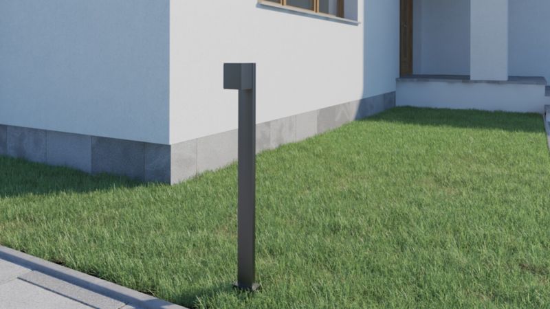 Søjle Gori GU10 IP44 80 cm Grå