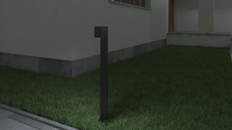 Søjle Gori GU10 IP44 80 cm Grå