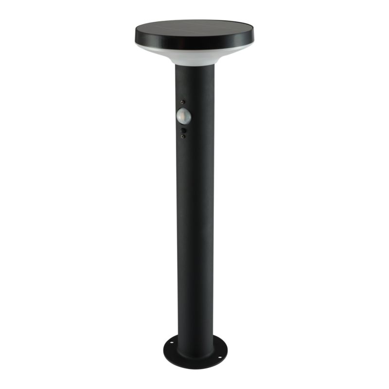 Sollampe Cowhorn 16x16x5 cm Sort med Bevægelsessensor