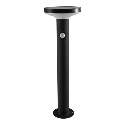 Sollampe Cowhorn 16x5 cm Sort med Bevægelsessensor