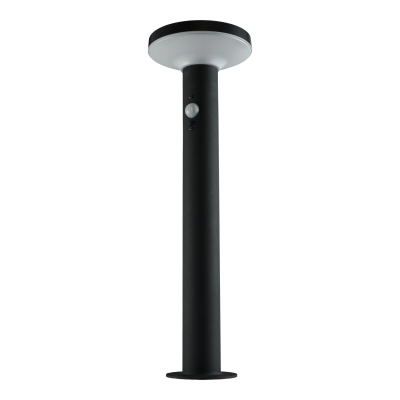 Sollampe Cowhorn 16x16x5 cm Sort med Bevægelsessensor