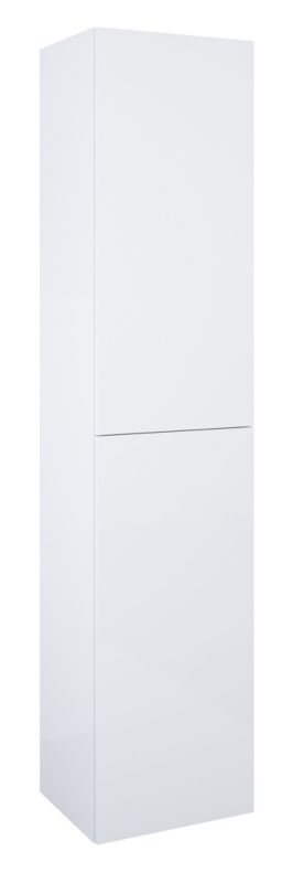 Badeværelsessøjle 41,6x35,2x170 cm Hvid med Push-to-Open