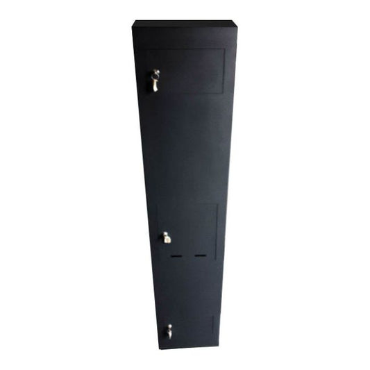 Integreret stolpe 1,55 m sort