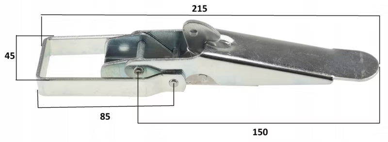Smæklås til Lad 215x45 mm Galvaniseret Stål