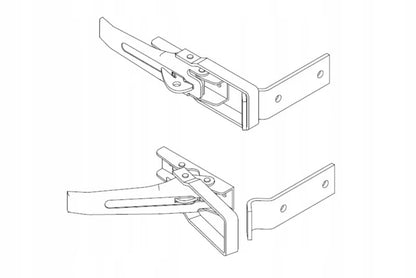 Smæklås til Lad 215x45 mm Galvaniseret Stål
