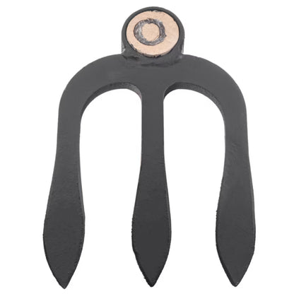 Smedet Hakke 3-Tand 114 cm Stål med Skaft