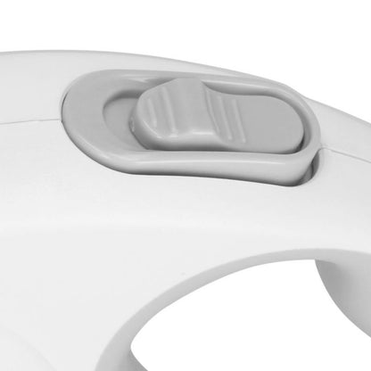 Automatisk hundesnor Springos L - til hunde op til 50 kg, båndlængde 5 m, hvid-grå, 1 stk.