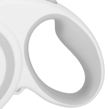 Automatisk hundesnor Springos L - til hunde op til 50 kg, båndlængde 5 m, hvid-grå, 1 stk.