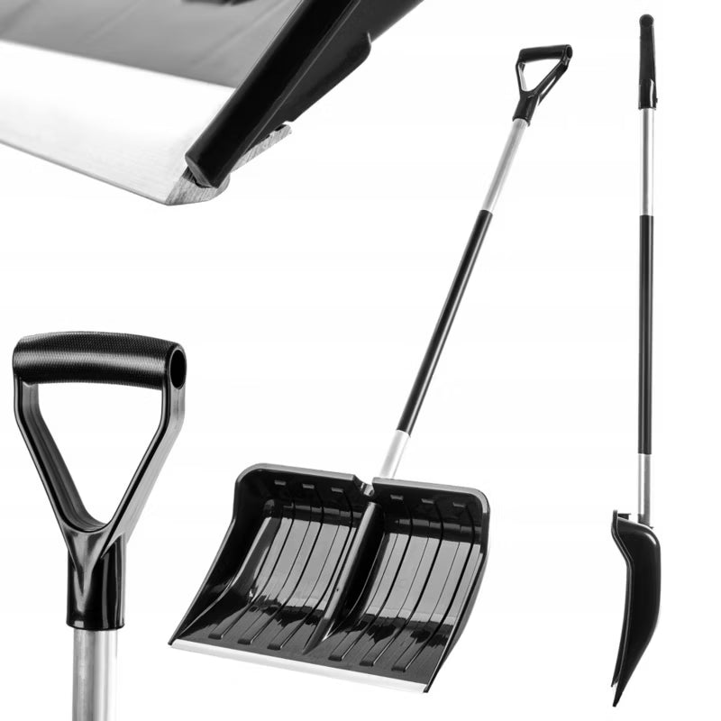 Sneskovl 50x141 cm Sort Aluminium