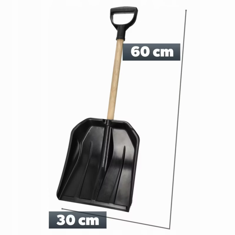 Sneskovl til Bil 30x81 cm Sort
