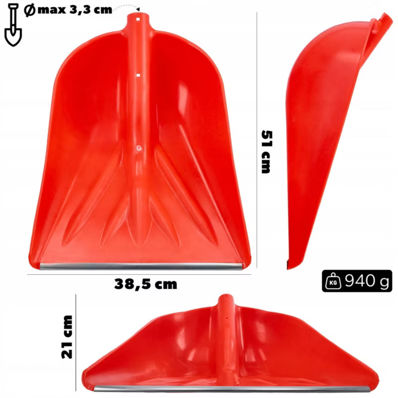 Sneskovl Uden Skaft 51x38,5 cm Orange