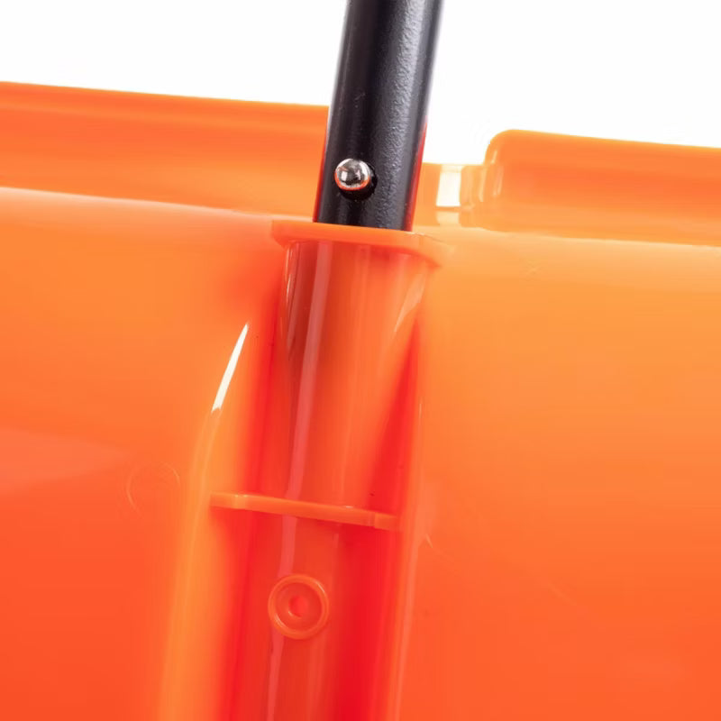 Sneskraber Harbo 80 cm med Hjul Orange