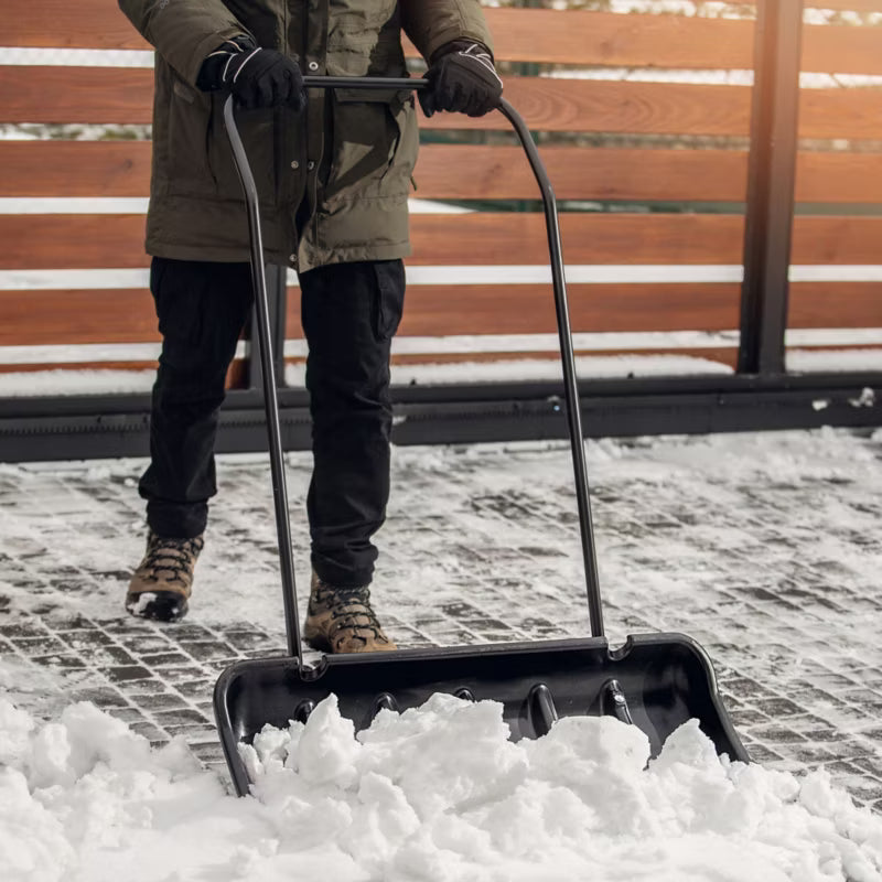 Sneskraber på Hjul 82 cm Sort